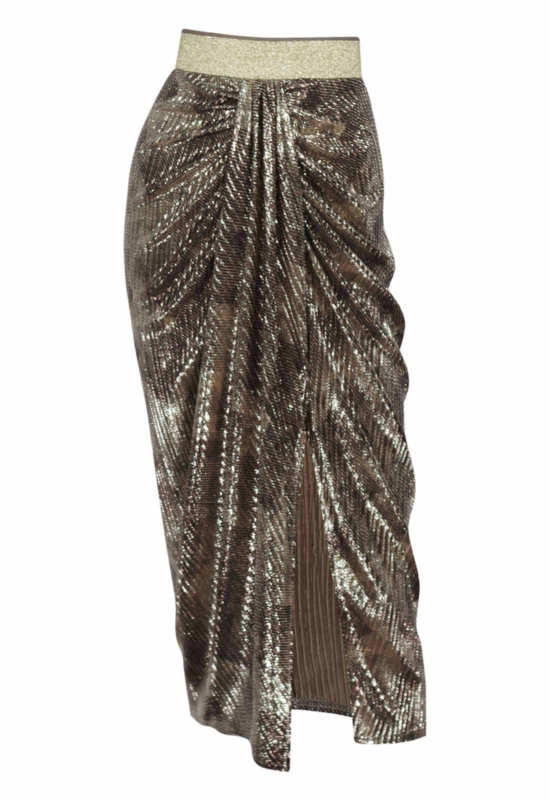 Me and Thee Bronze Never a Rose Skirt