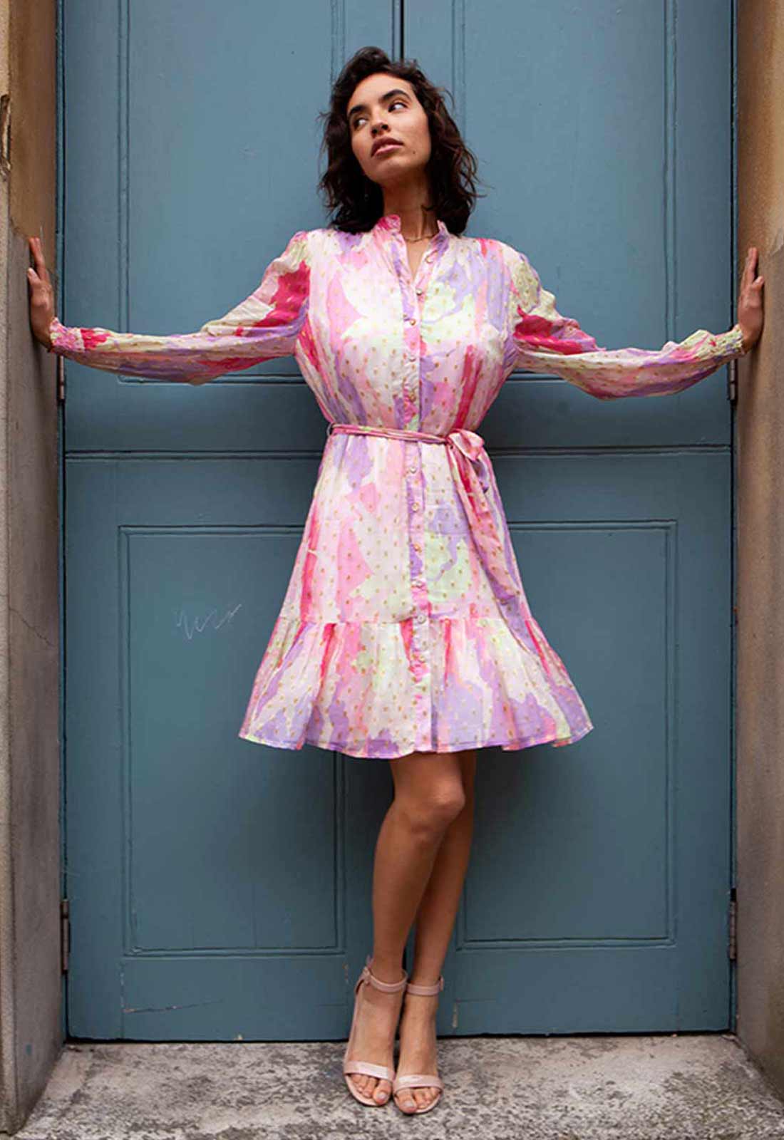 Joy's Closet Pink Tiffani Print Dress