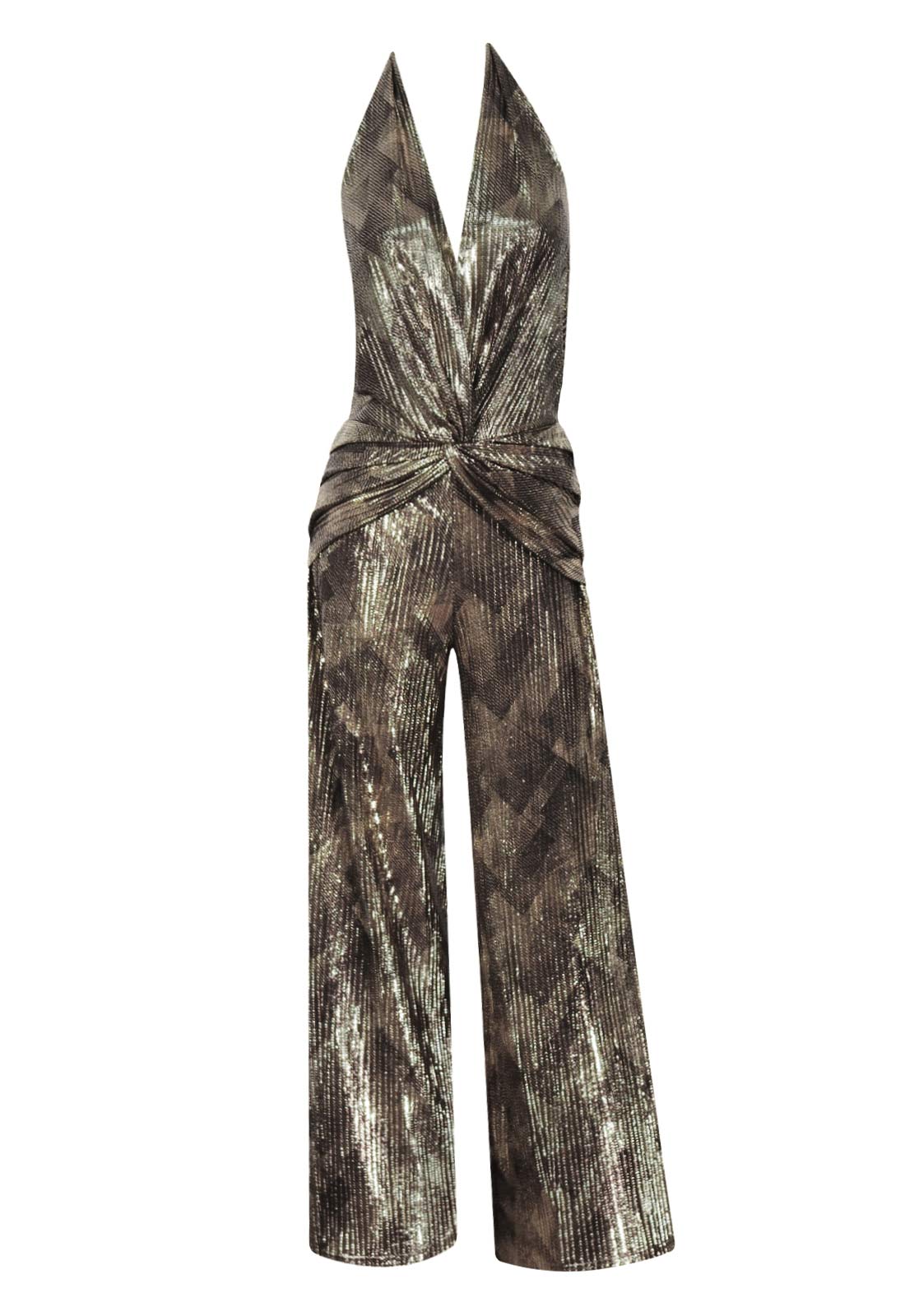 Me and Thee Gold Not on Your Nelly Jumpsuit