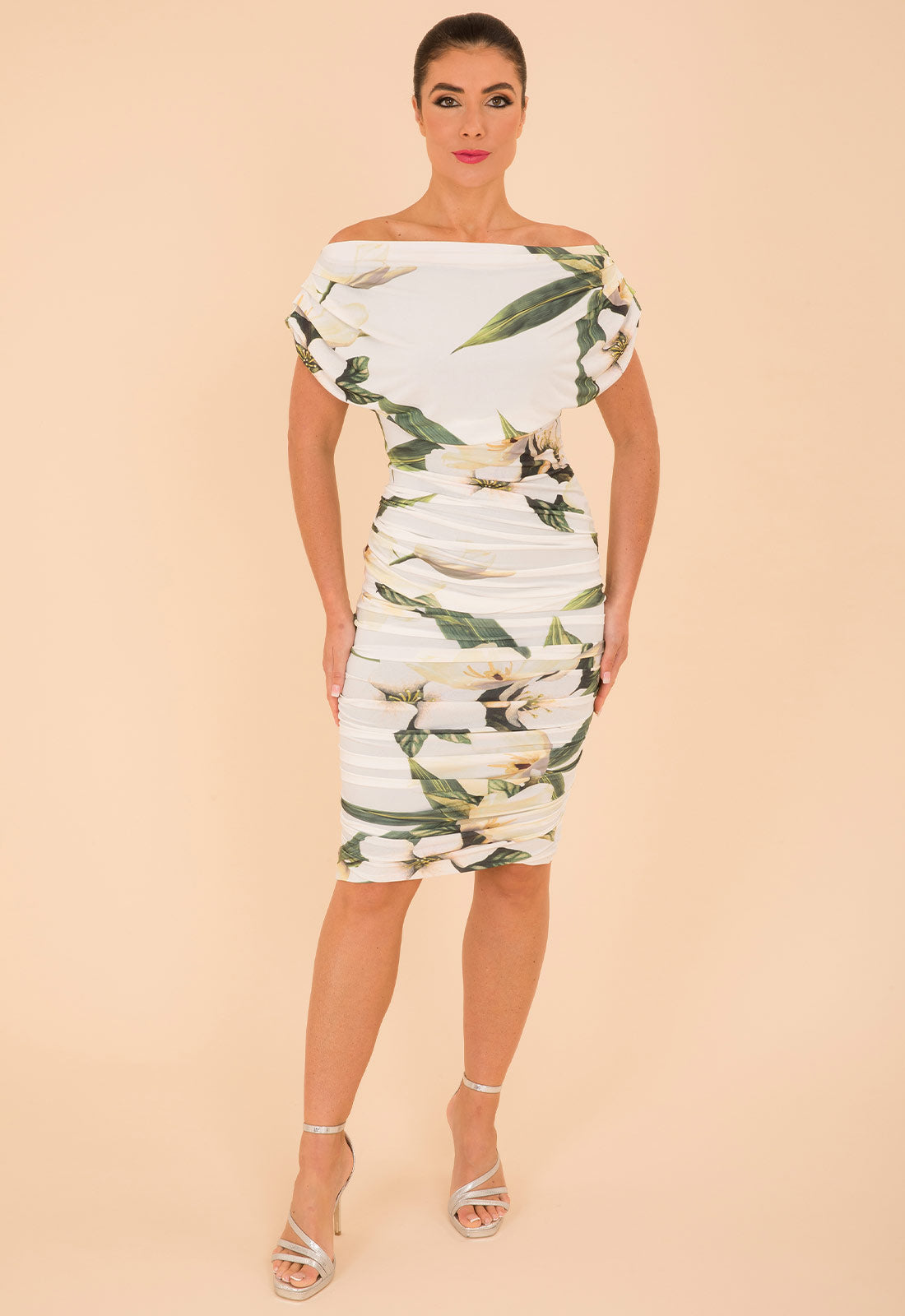 Atom Label Ivory Floral Oxygen Dress