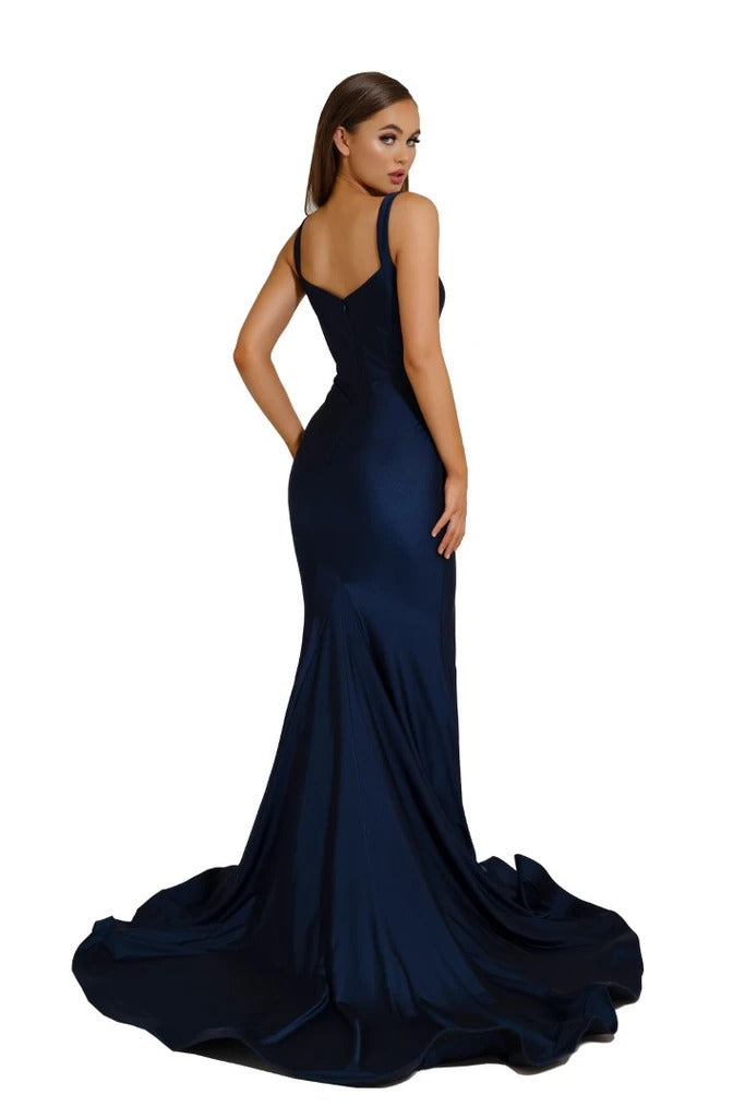 Portia & Scarlett Navy PS6339 Maxi Dress