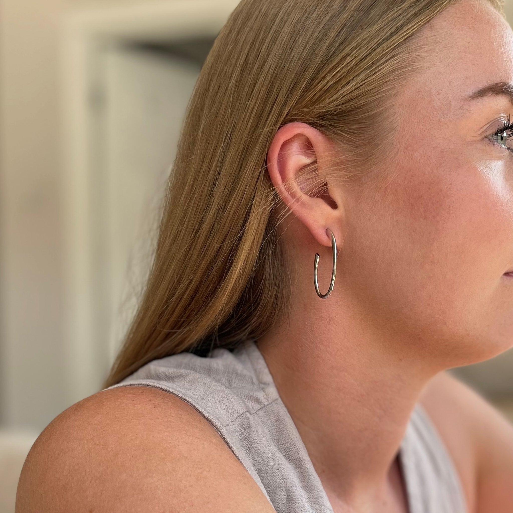 Cachet London Palila Silver Hoop Earrings