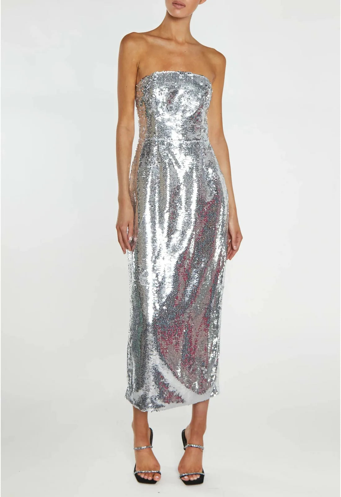 True Decadence Silver Paris Cocktail Dress