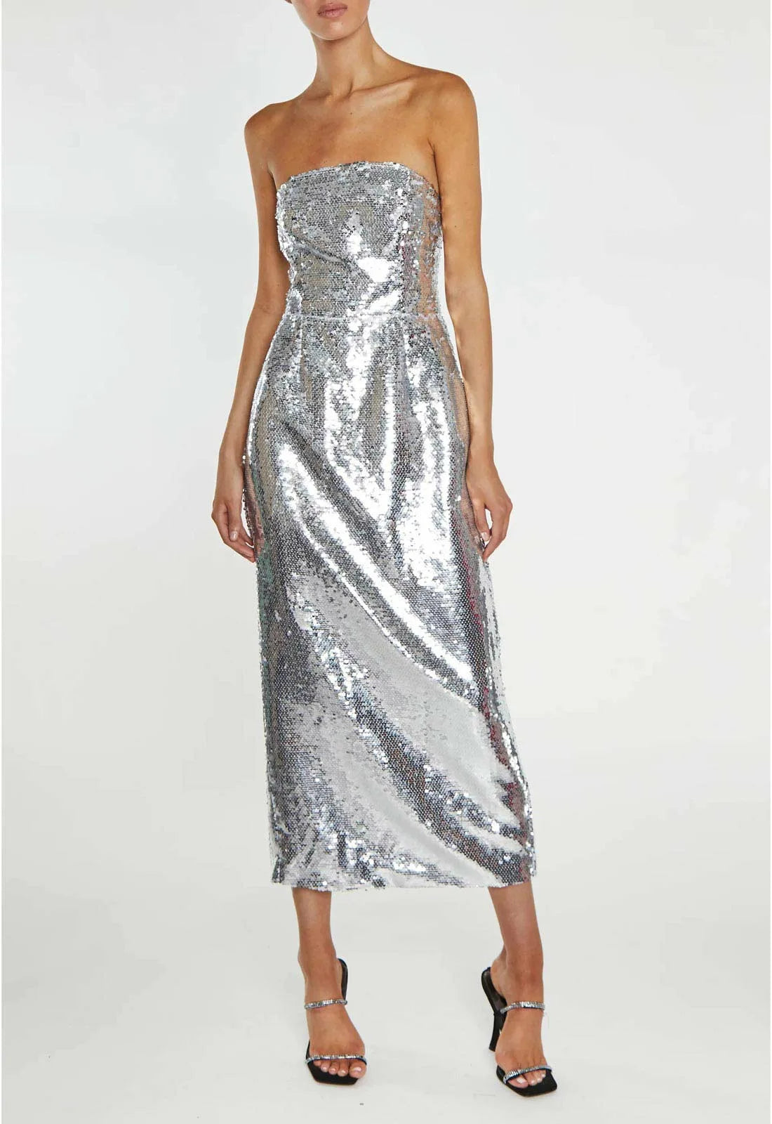 True Decadence Silver Paris Cocktail Dress