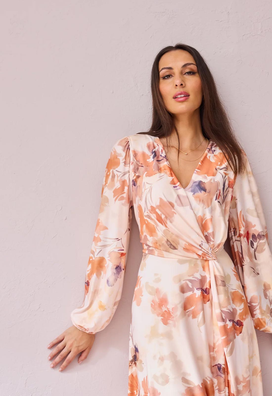 Samantha Jane Blush Peaches Cocktail Dress