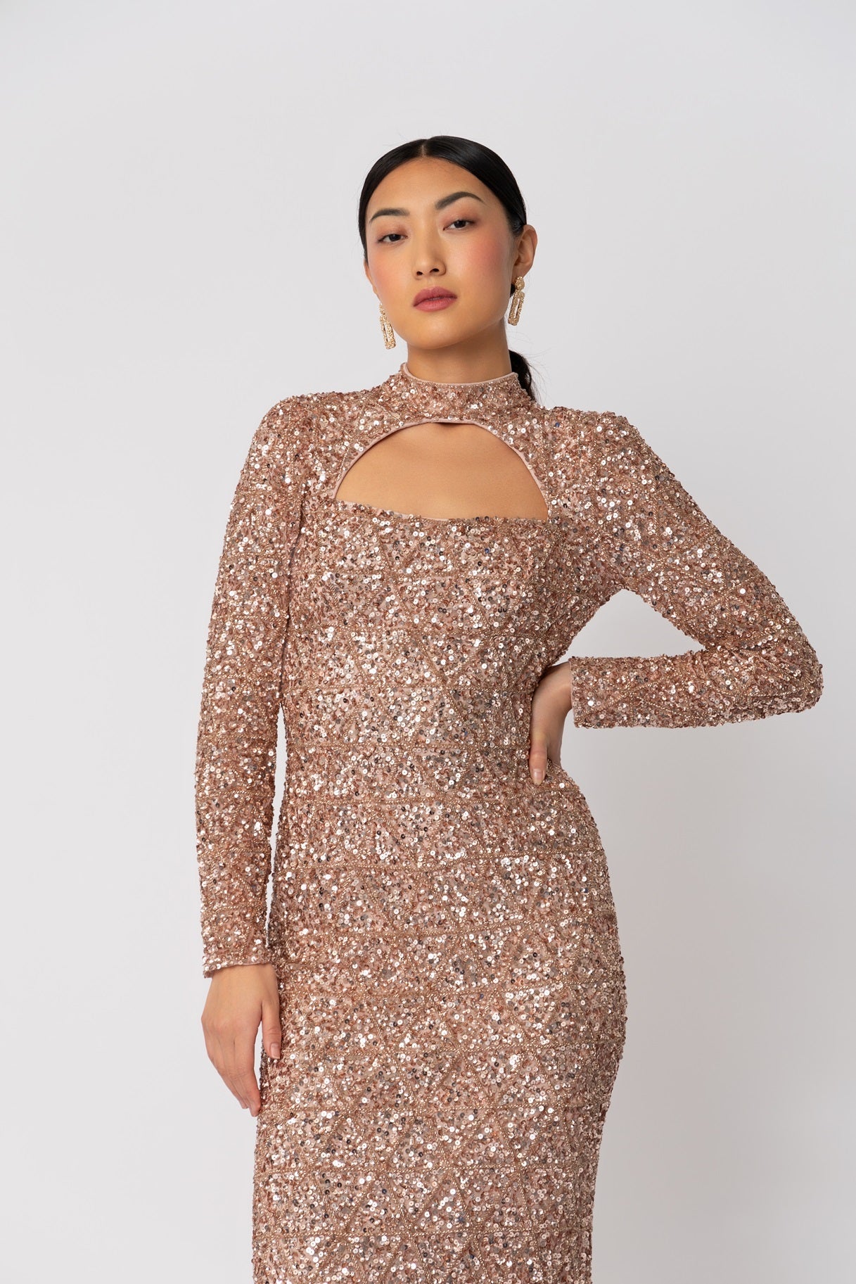 Raishma Couture Oyster Phoebe Oyster Dress
