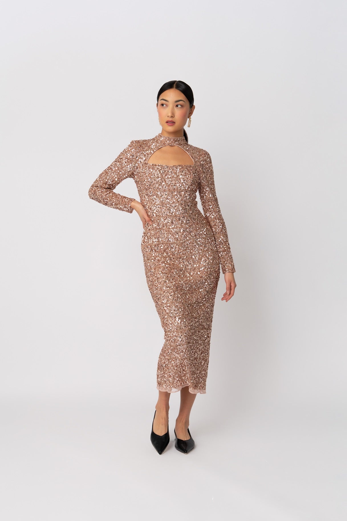 Raishma Couture Oyster Phoebe Oyster Dress