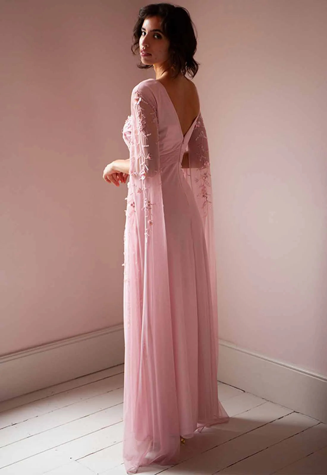 Raishma Couture Pink Betsy Maxi Dress