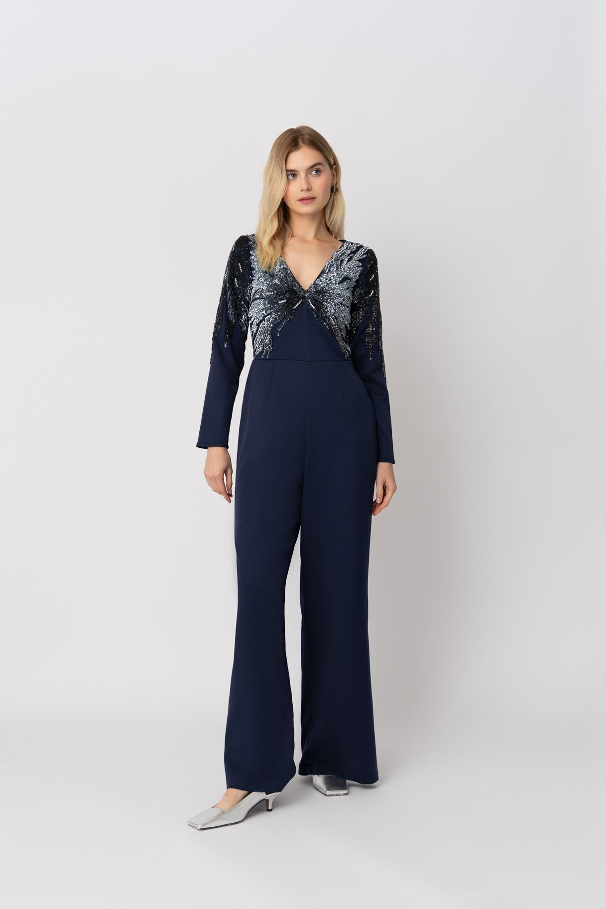Raishma Couture Navy Piper Jumpsuit