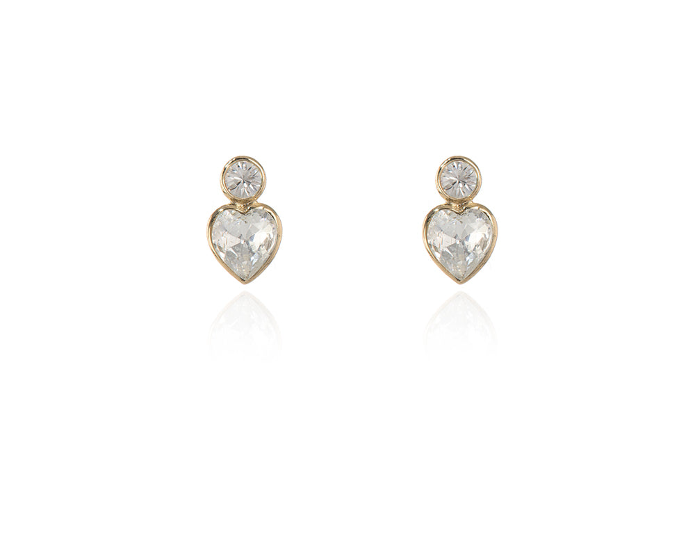 Cachet London Posy Simple Gold Earrings