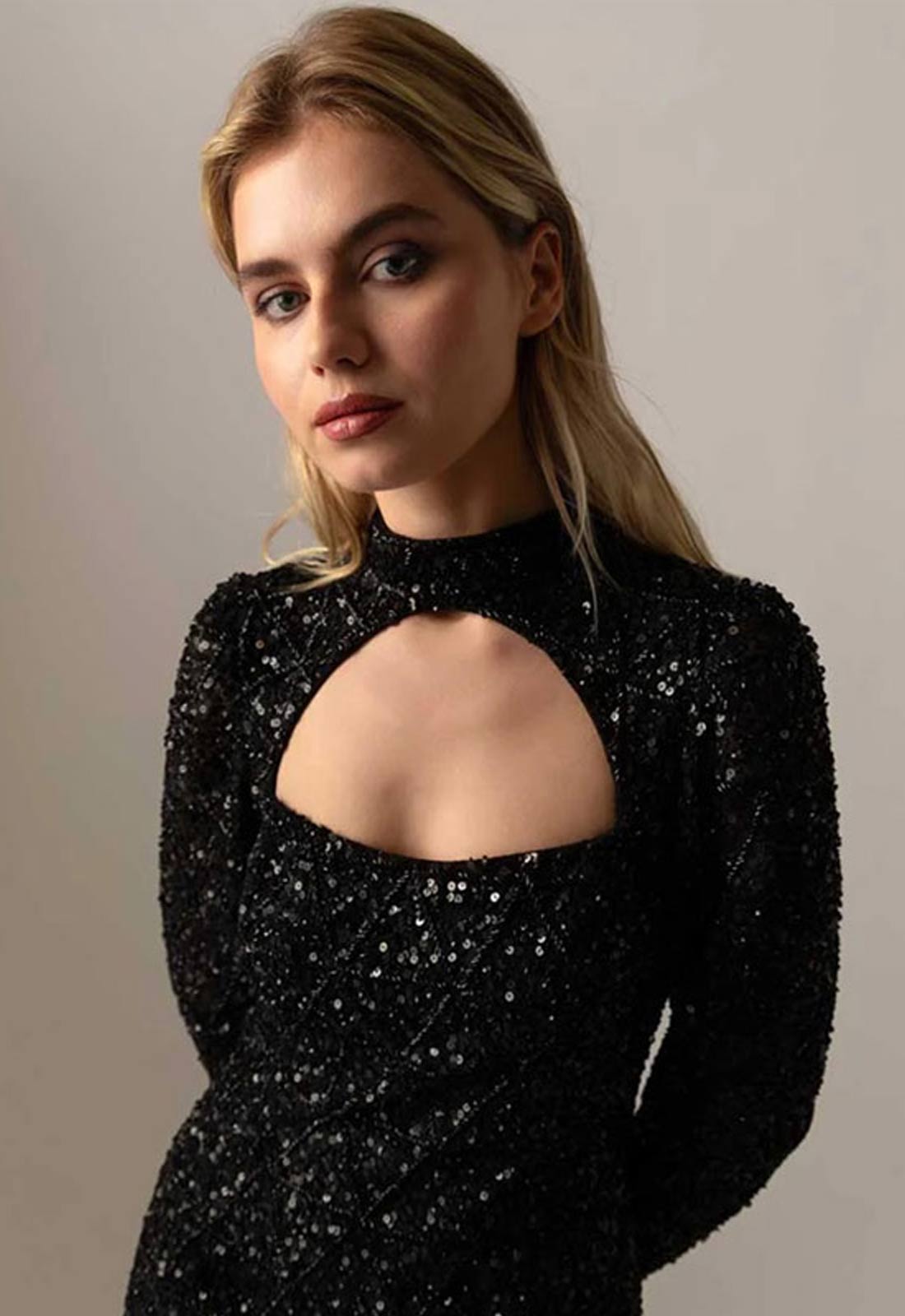 Raishma Couture Black Phoebe Black Dress