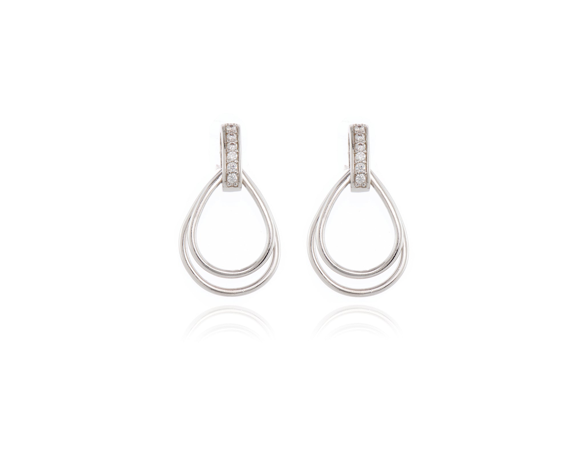 Cachet London Qiao Silver Earrings