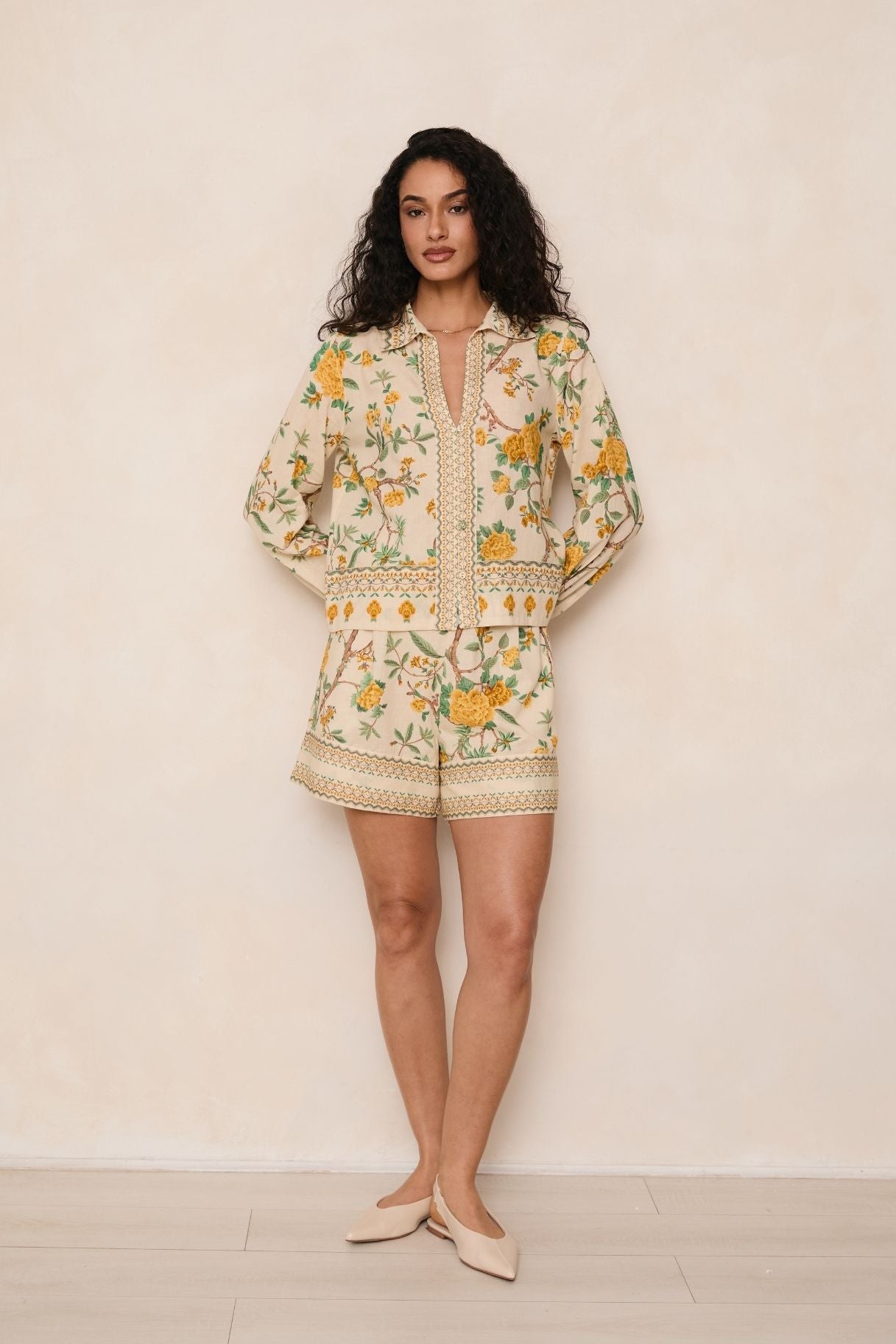 Raishma Studio Yellow Raffey Shirt