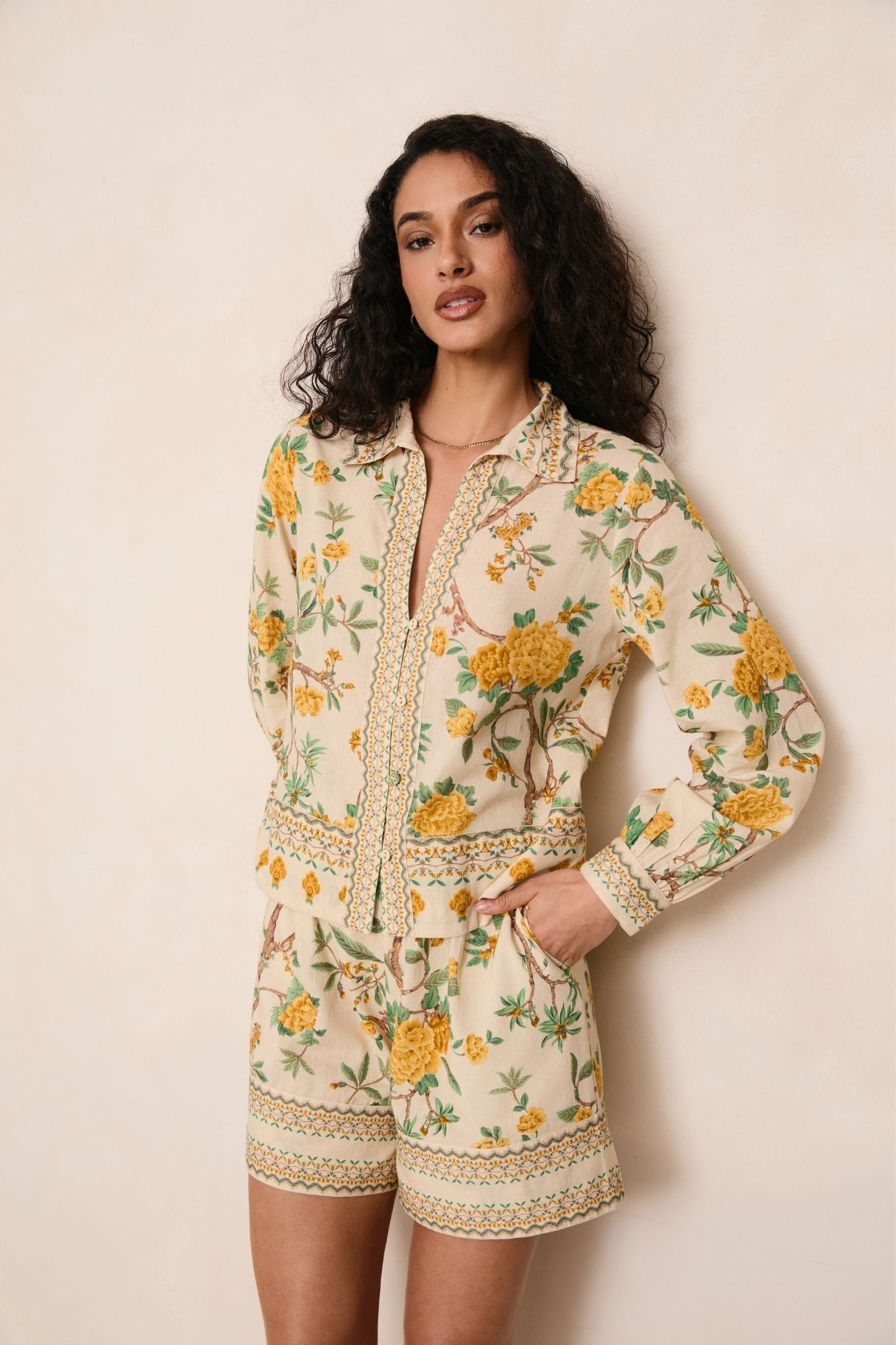 Raishma Studio Yellow Raffey Short