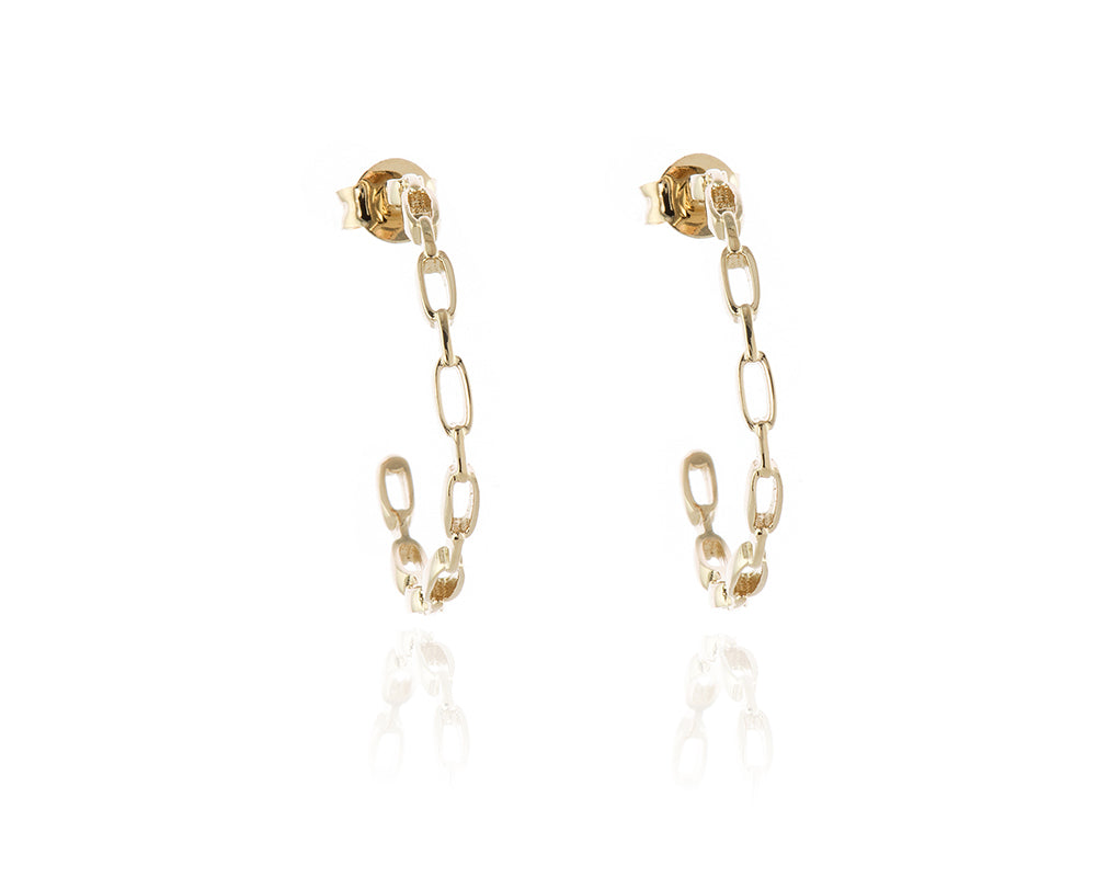 Cachet London Raja Gold Hoop Earrings