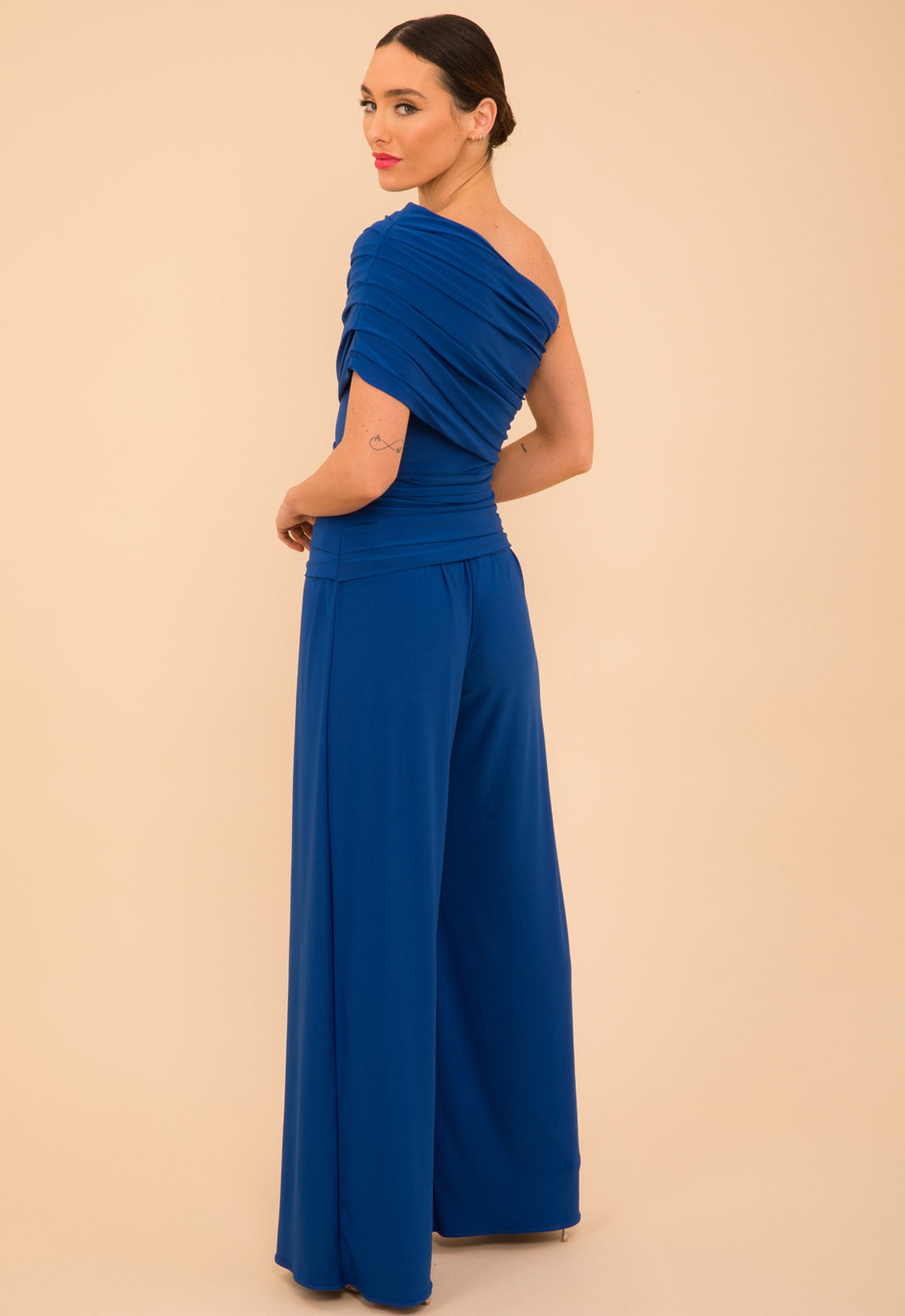 Atom Label Cobalt Blue Rhodium Jumpsuit