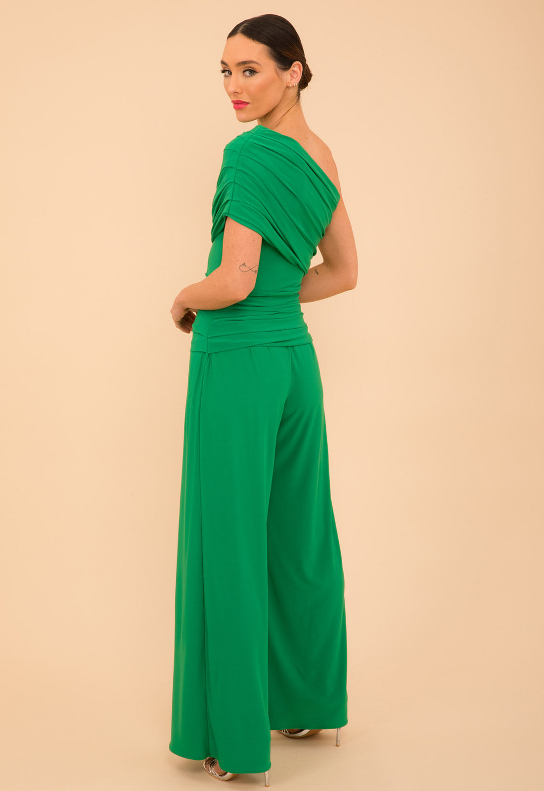 Atom Label Green Rhodium Jumpsuit