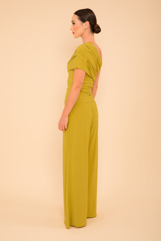 Atom Label Lime Rhodium Jumpsuit