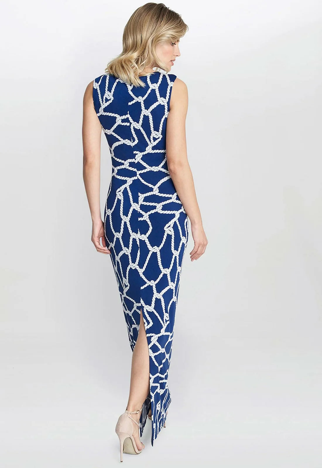 Gina Bacconi Blue Irene Maxi Dress