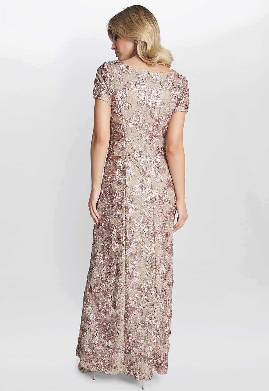 Gina Bacconi Champagne Nancy Sparkle Gown