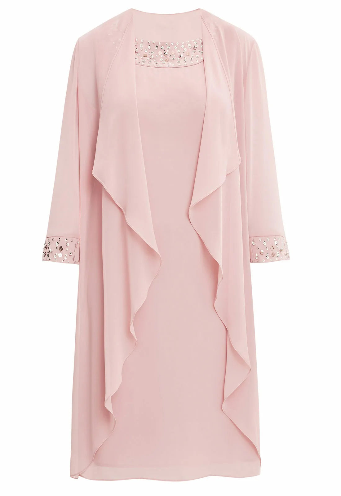 Gina Bacconi Pink Joseline Shift dress and Jacket