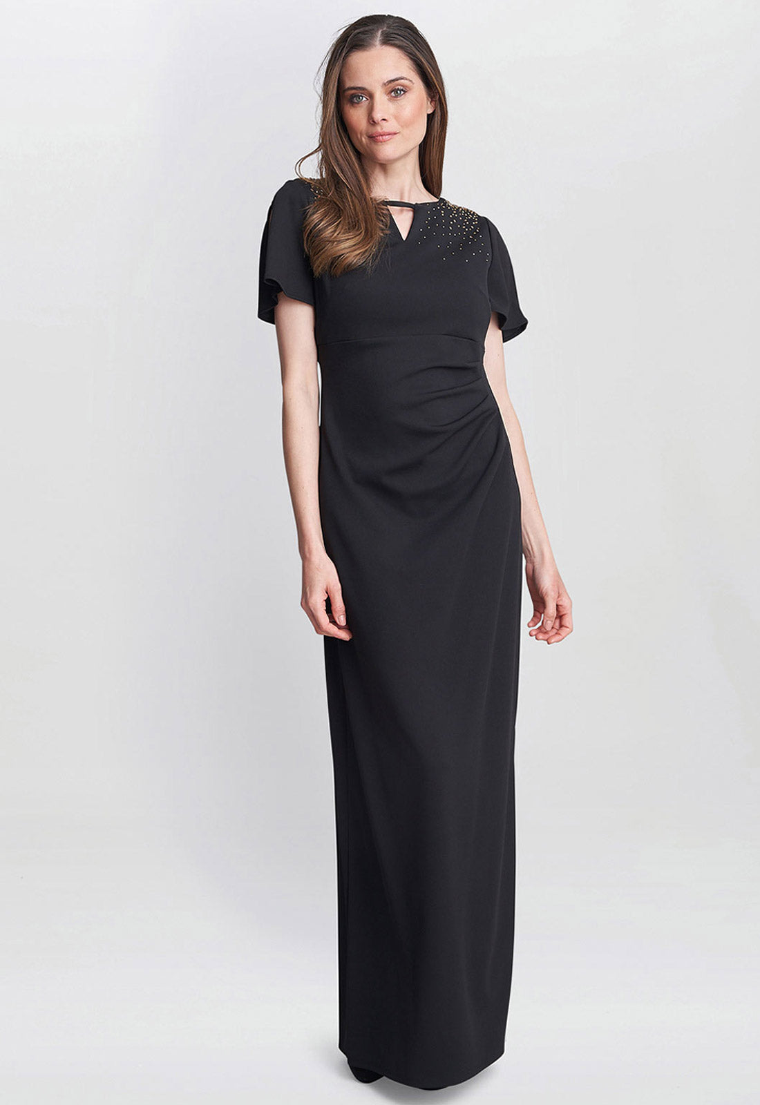 Gina Bacconi Black Betsy Maxi Dress