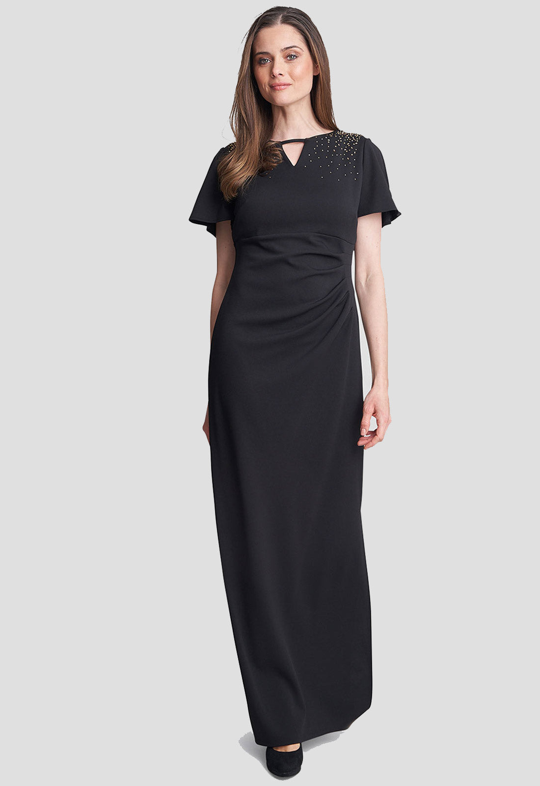 Gina Bacconi Black Betsy Maxi Dress