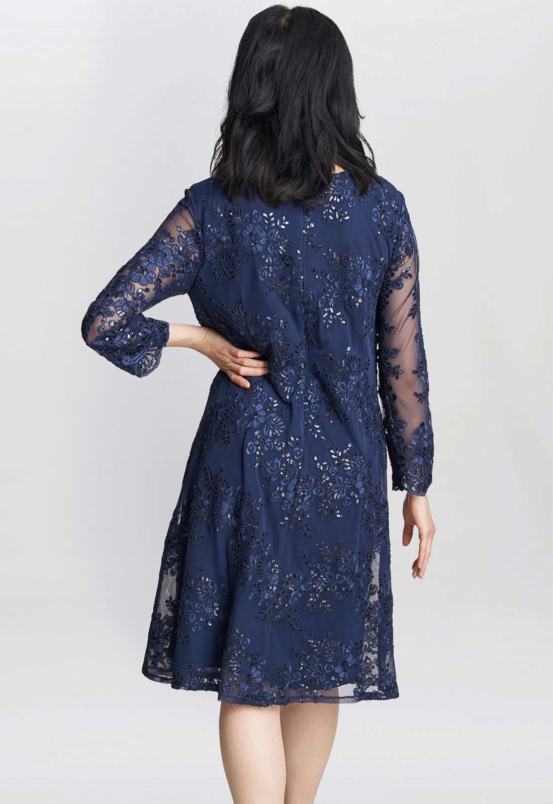 Yasmin Blue Dress and Mock Jacket