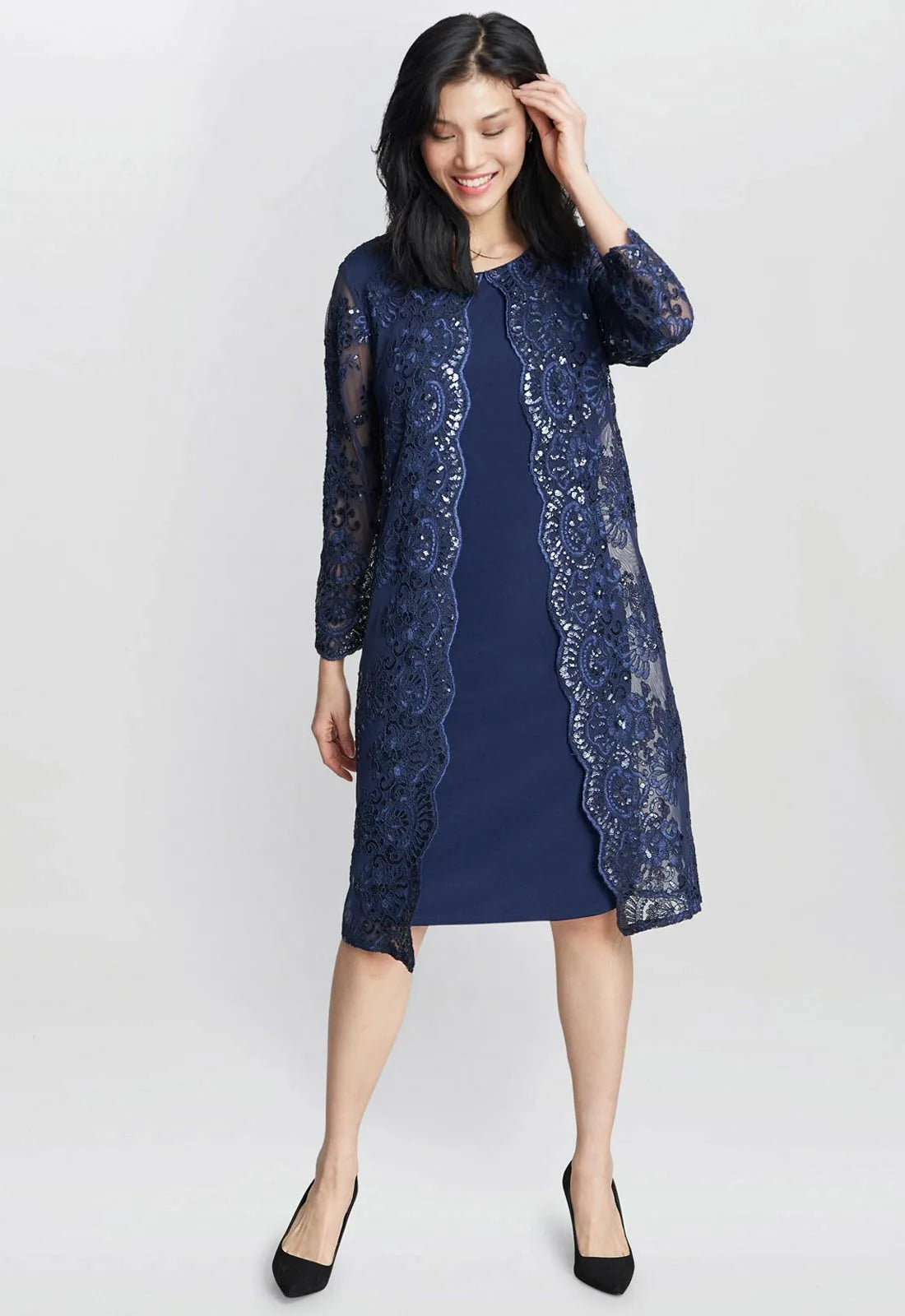 Gina Bacconi Yasmina Mock Jacket Dress