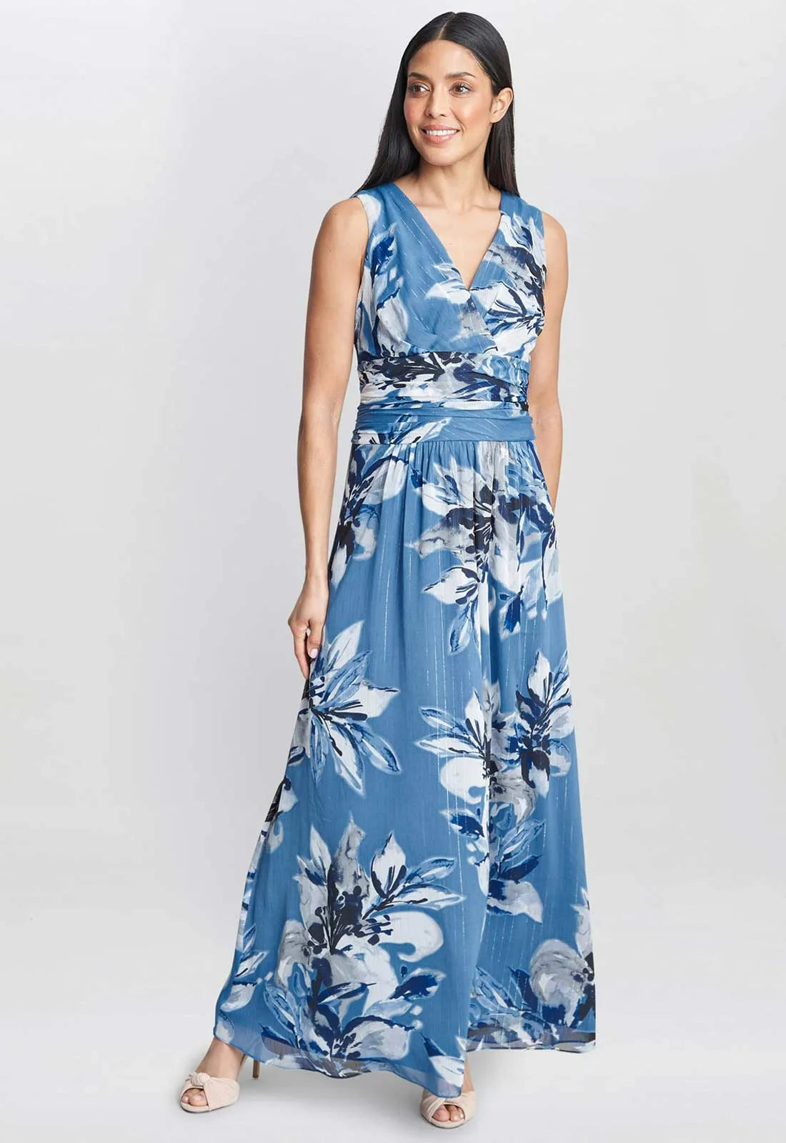 Gayle Gina bacconi Long Print Dress