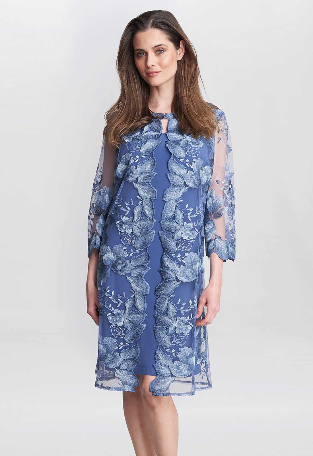 Gina Bacconi Blue Savoy Dress and Jacket