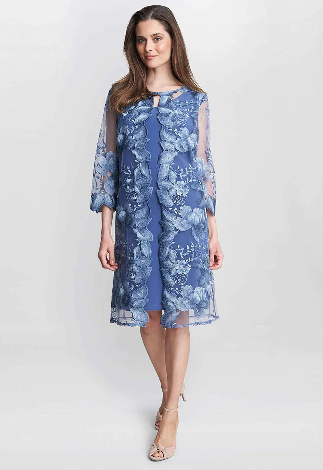 Gina Bacconi Blue Savoy Dress and Jacket