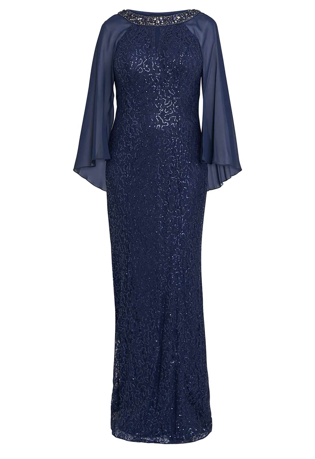 Gina Bacconi Blue Florence Maxi Dress