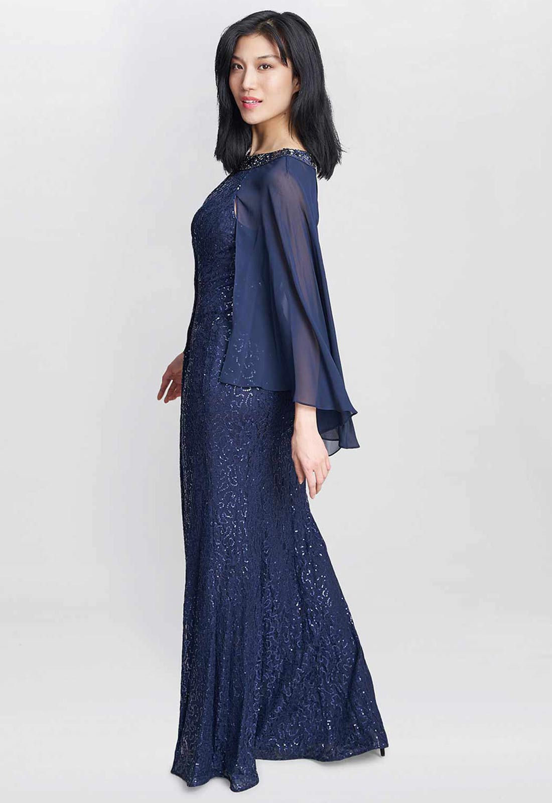 Gina Bacconi Blue Florence Maxi Dress