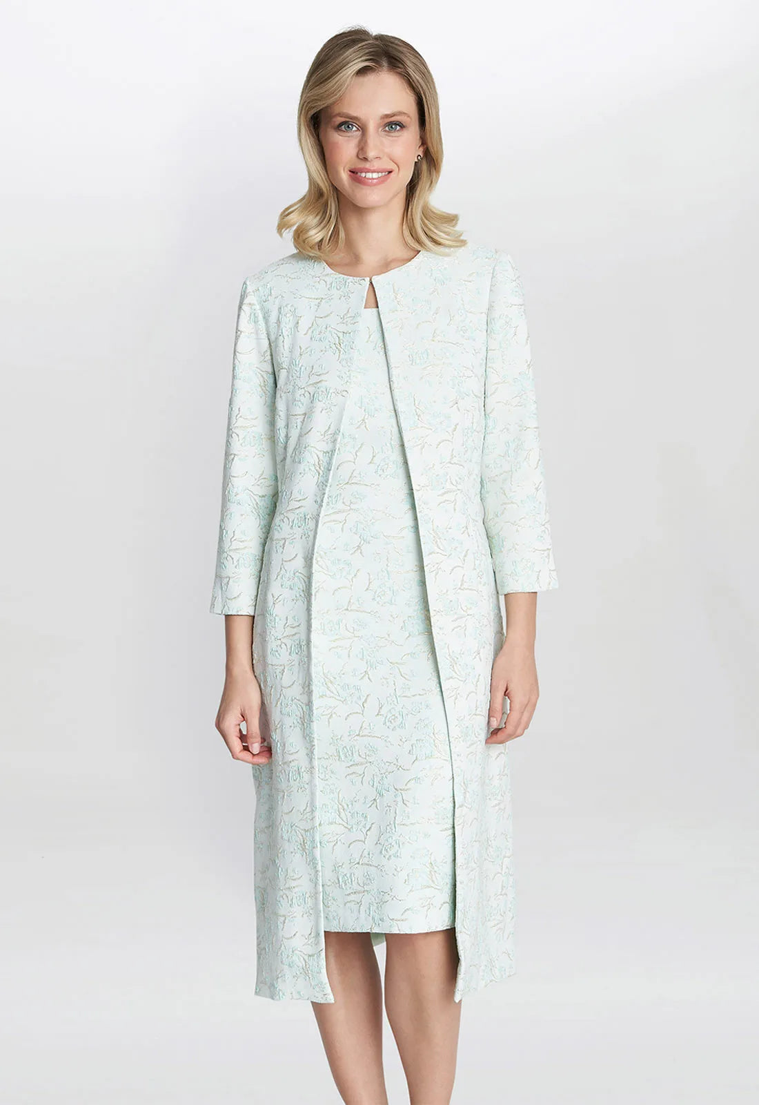 Gina Bacconi Lulu Jacquard Dress And Coat