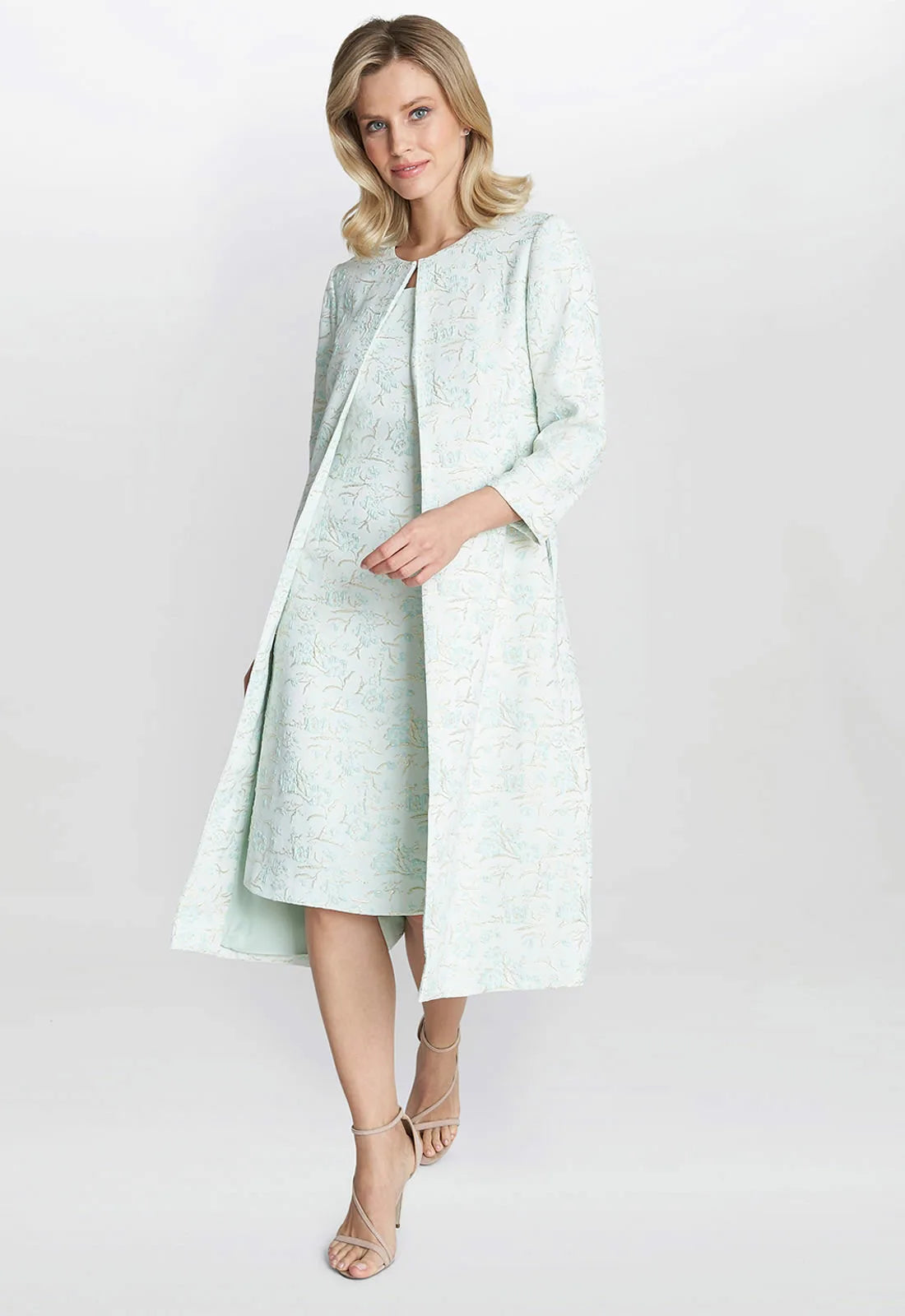 Gina Bacconi Lulu Jacquard Dress And Coat