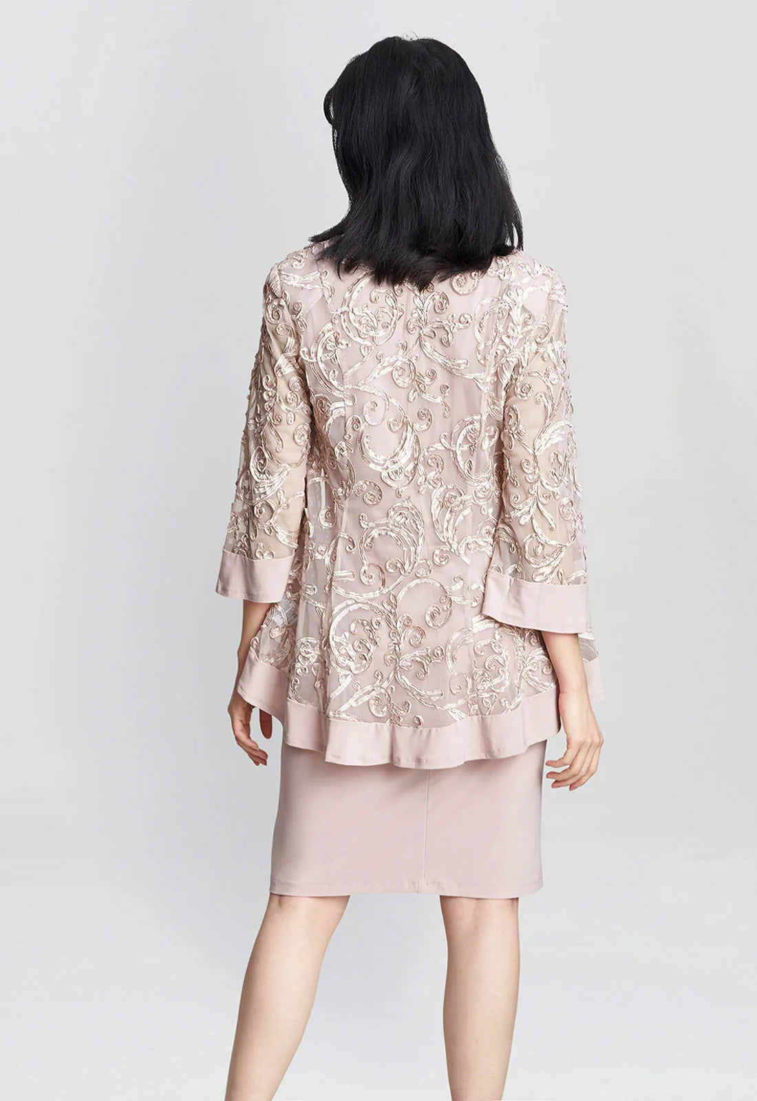 Gina Bacconi Blush Beverley Dress and Jacket