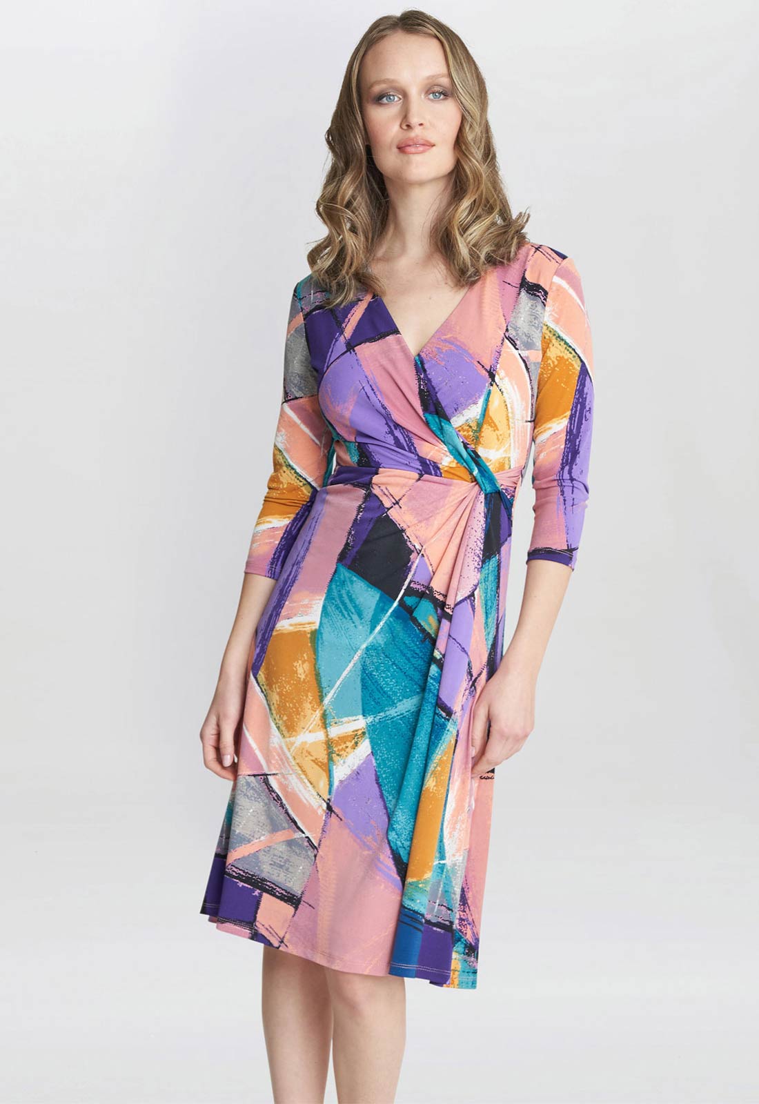 Gina Bacconi Becky Jersey Wrap Dress