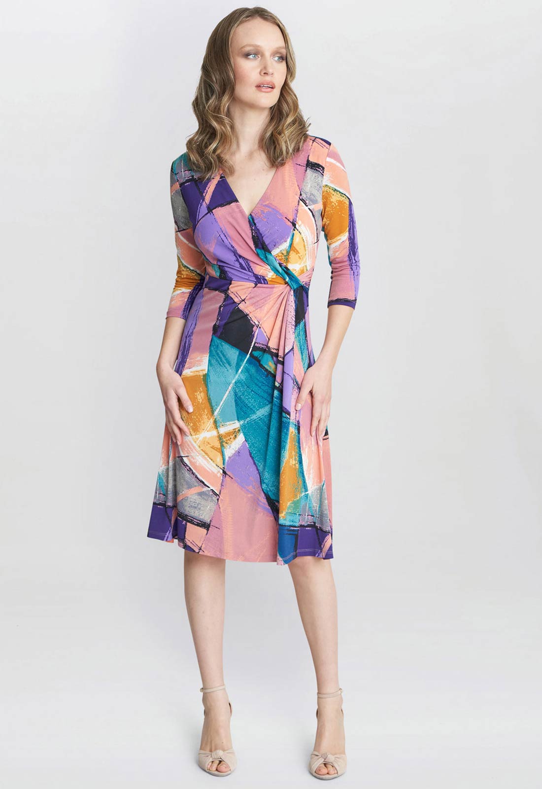 Gina Bacconi Becky Jersey Wrap Dress