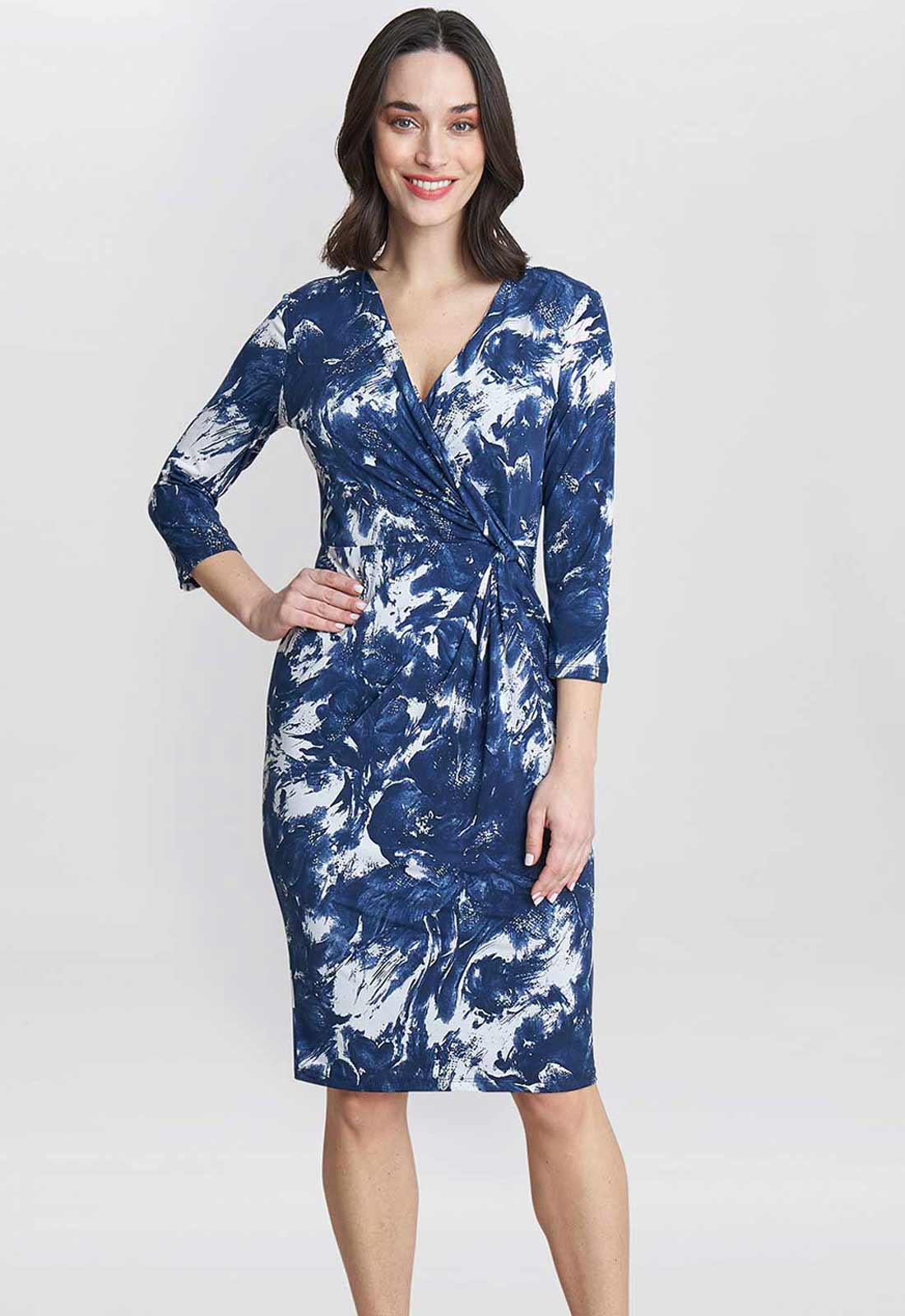 Gina Bacconi Bonnie Jersey Wrap Dress