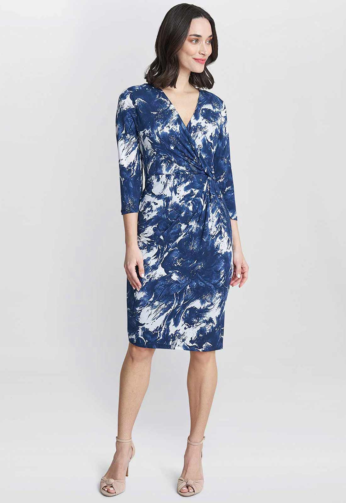 Gina Bacconi Bonnie Jersey Wrap Dress