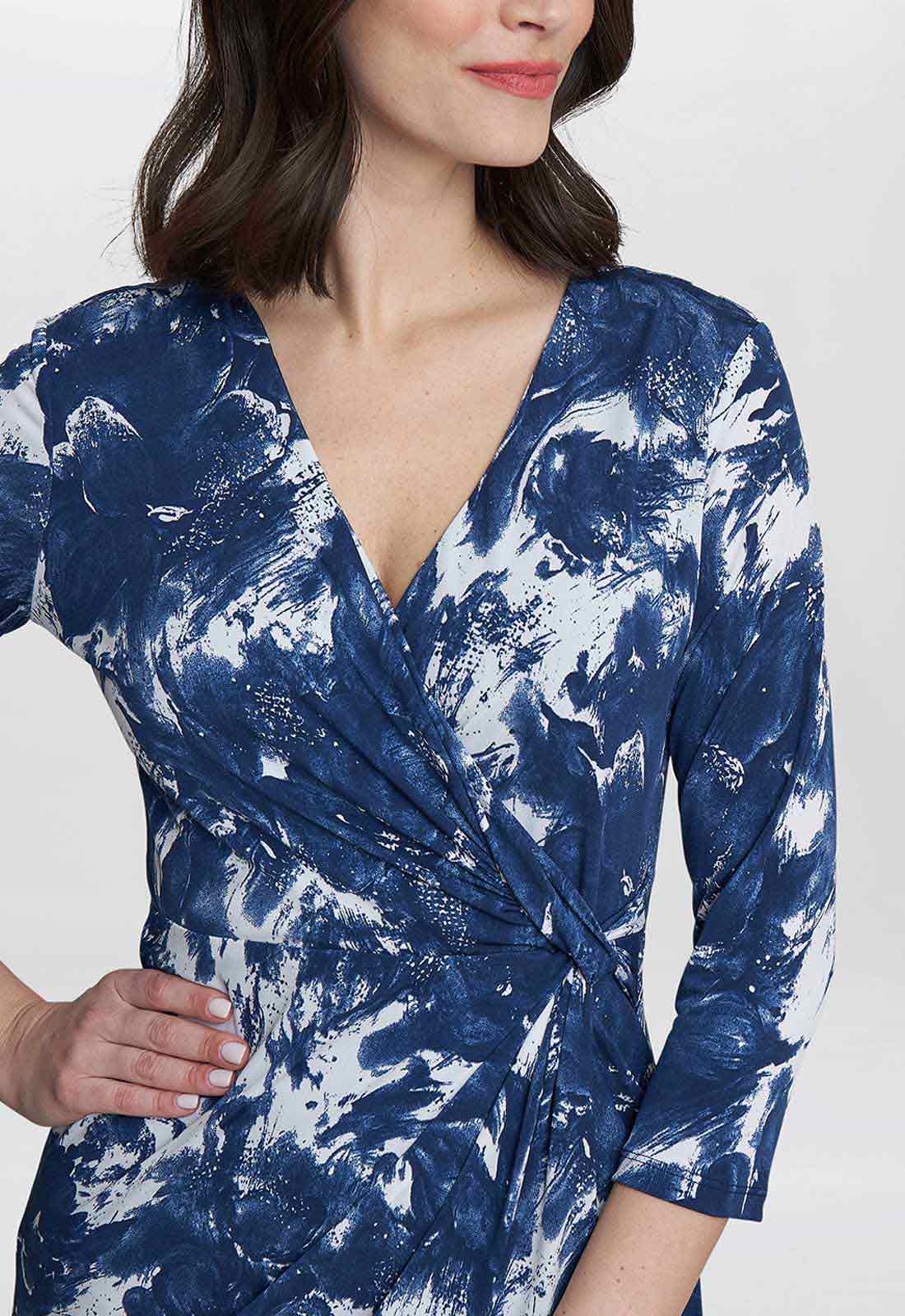 Gina Bacconi Bonnie Jersey Wrap Dress