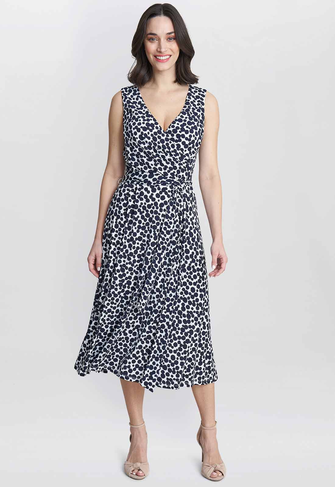 Gina Bacconi Black & White Dolly Dress