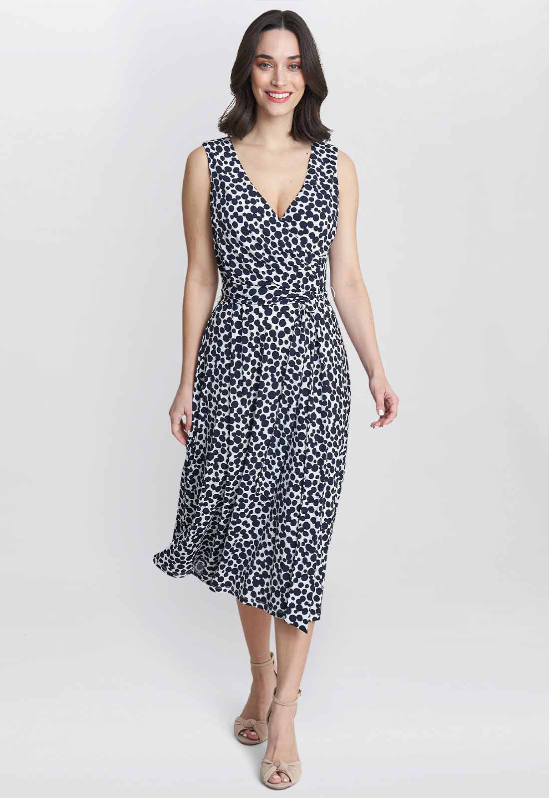 Gina Bacconi Black & White Dolly Dress