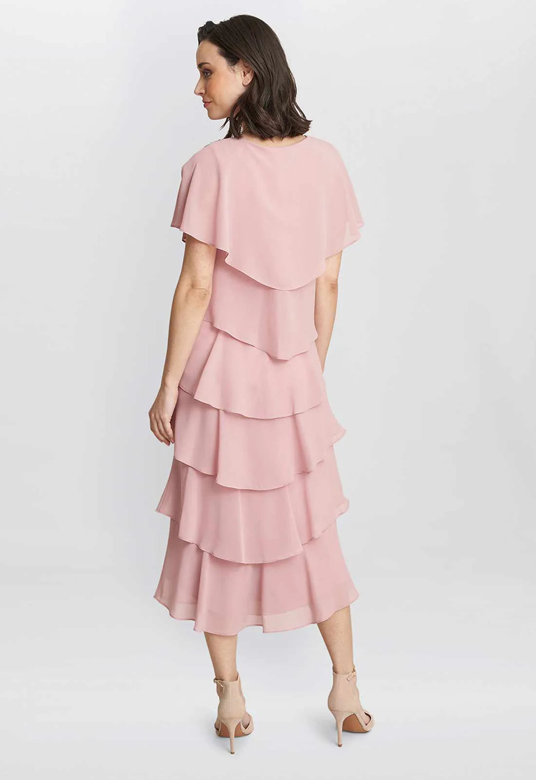 Gina Bacconi Rose Pink Rebecca Cocktail Dress