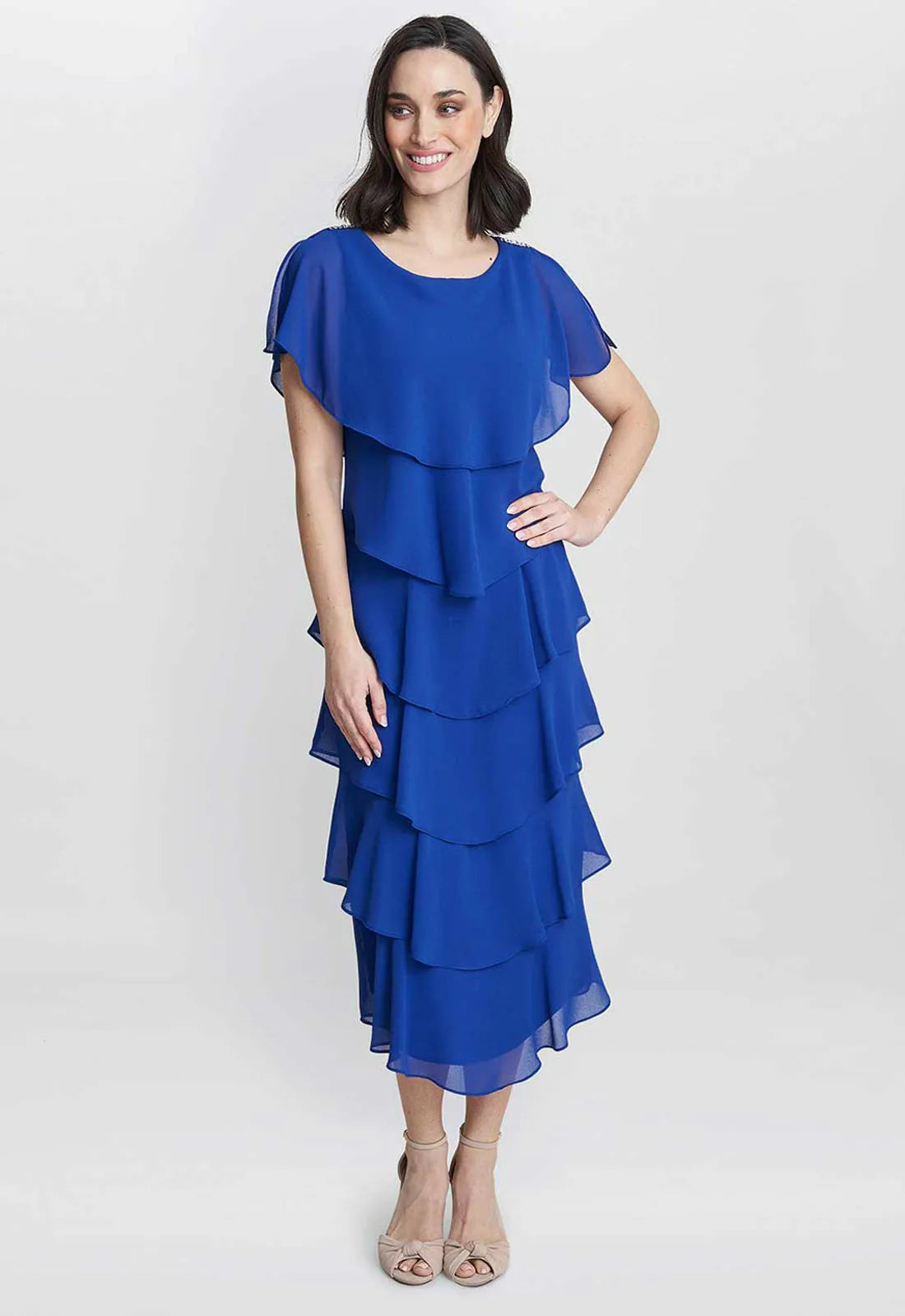 Gina Bacconi Blue Tessa Cocktail Dress