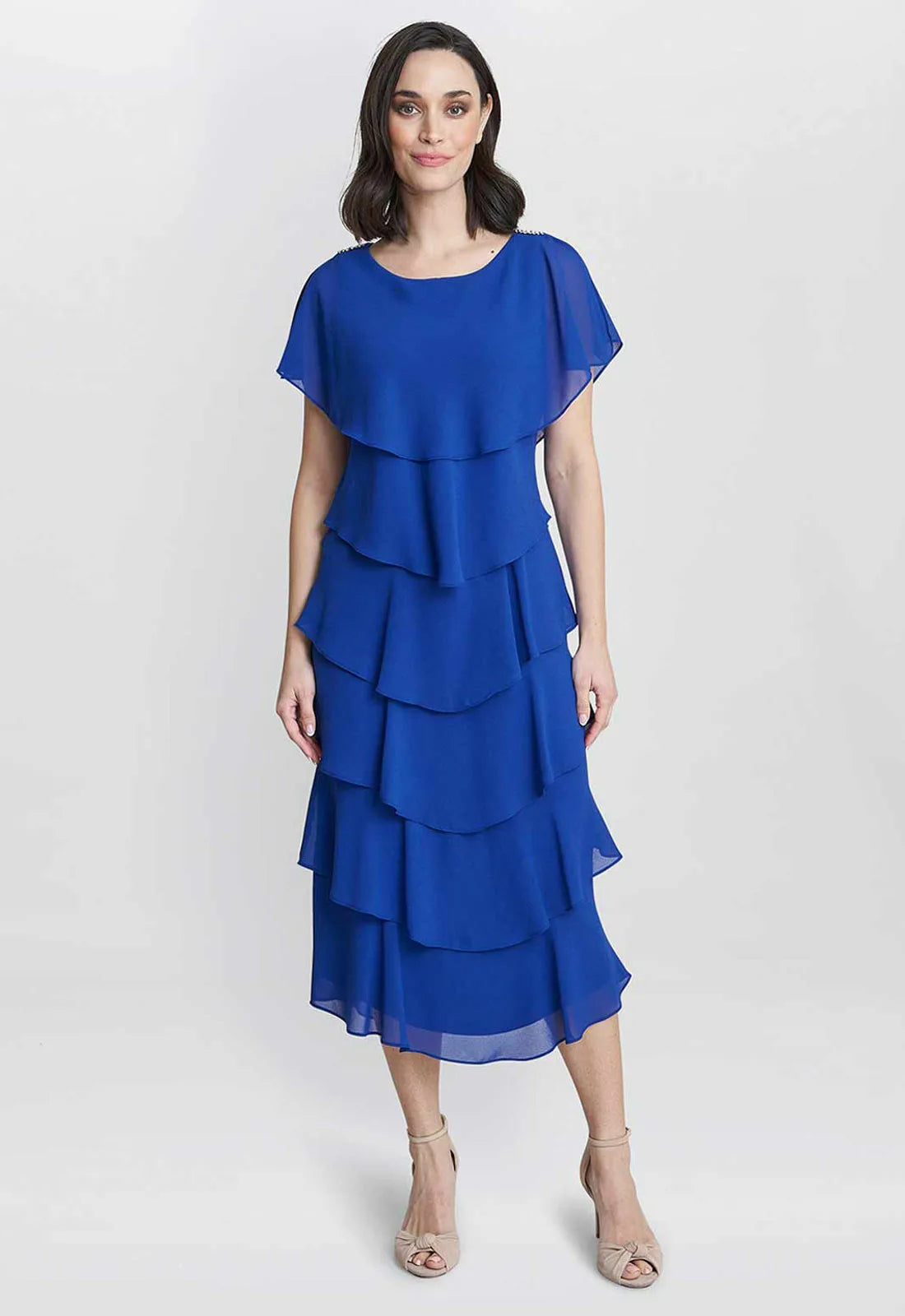Gina Baccon Blue Tessa Cocktail Dress