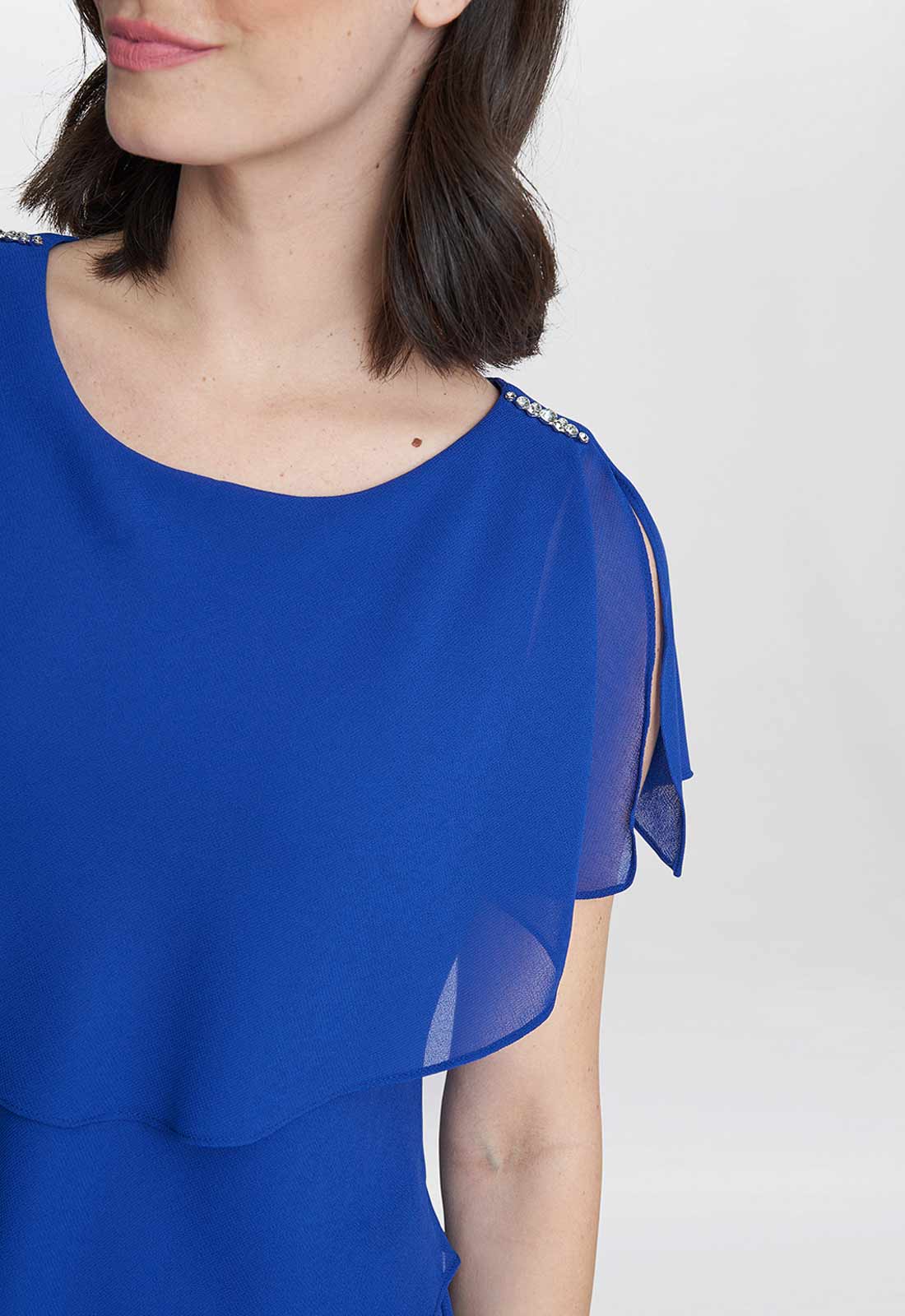 Gina Baccon Blue Tessa Cocktail Dress