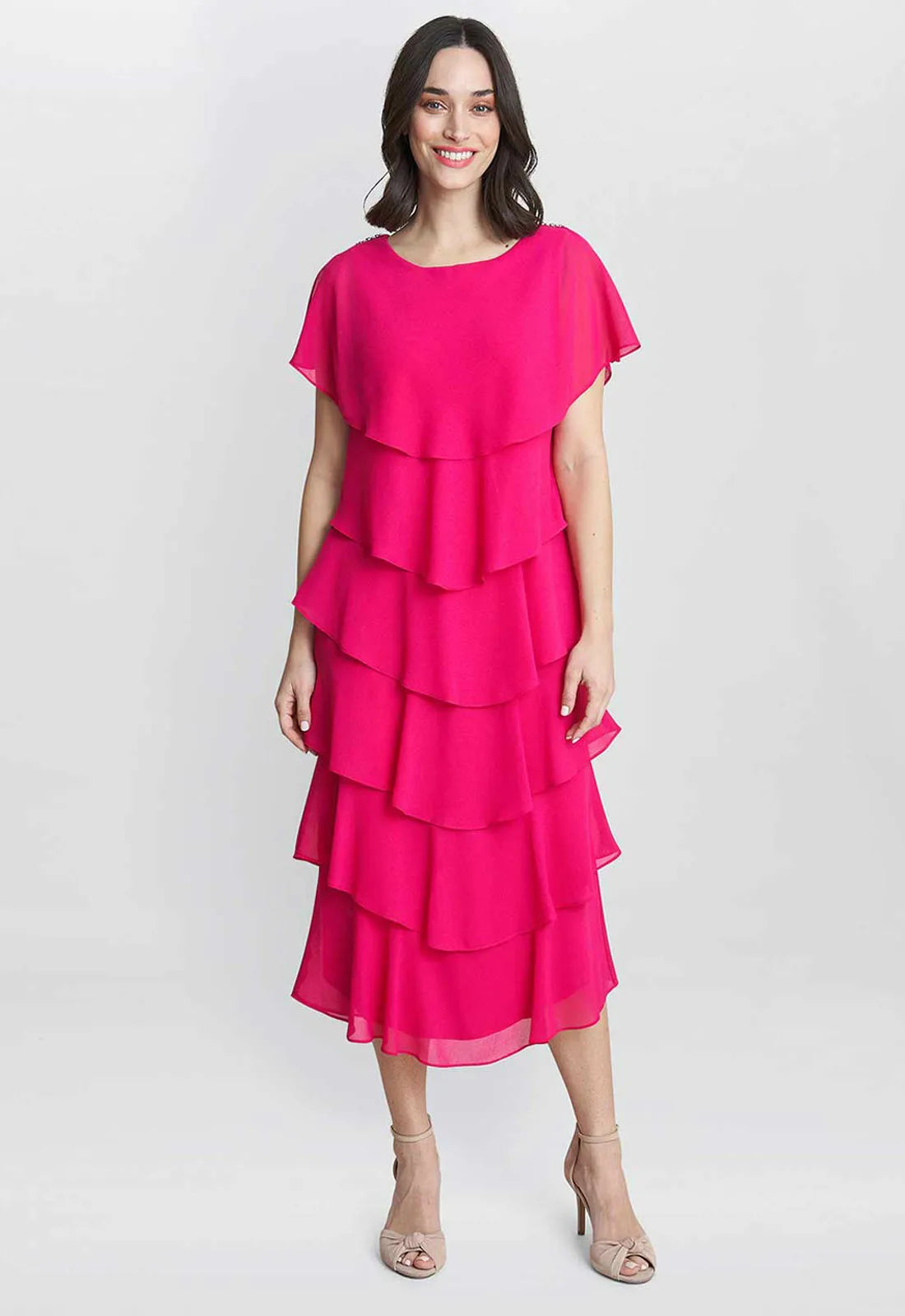 Gina Bacconi Pink Tessa Dress