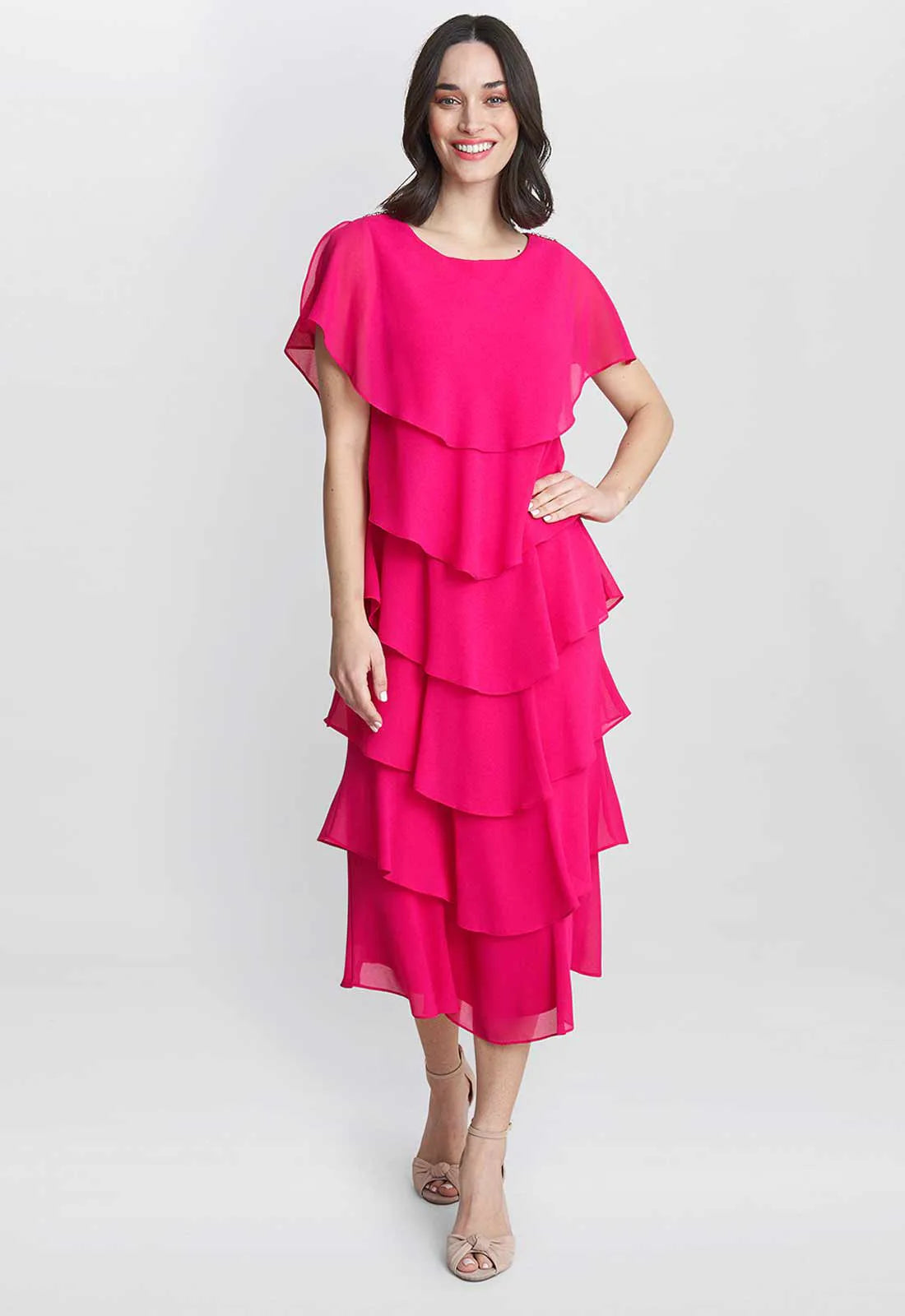 Gina Bacconi Pink Tessa Dress